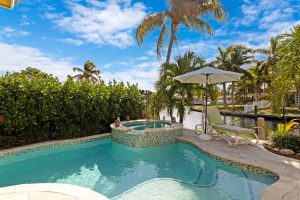 HD real estate photography of the pool at 200 SE 12th Court, Fort Lauderdale, FL