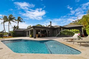 HD real estate photography of the pool at 6330 NE 19th Avenue, Fort Lauderdale, FL