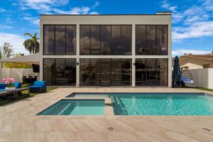 HD real estate photography of the pool at 2549 SE 9th Street, Pompano Beach, FL