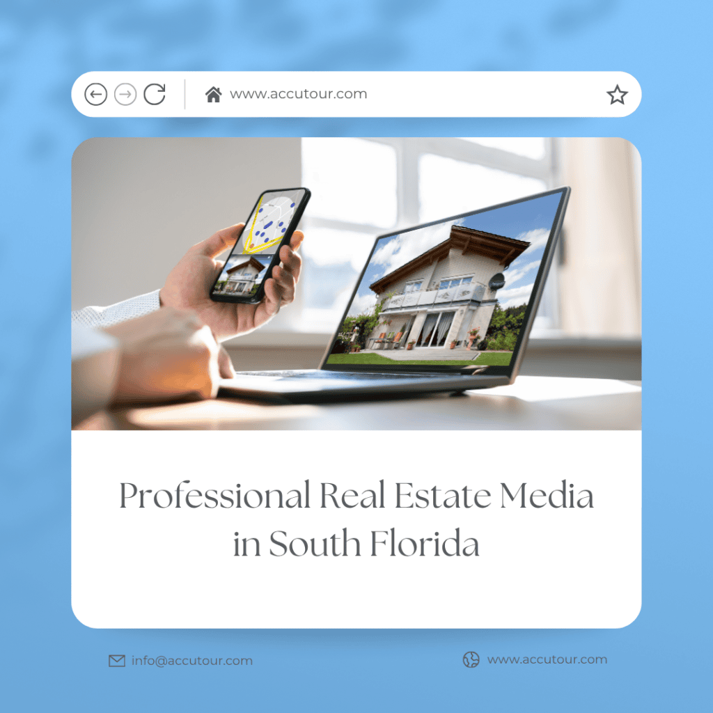 Professional real estate media services for South Florida properties, including photos and virtual t.